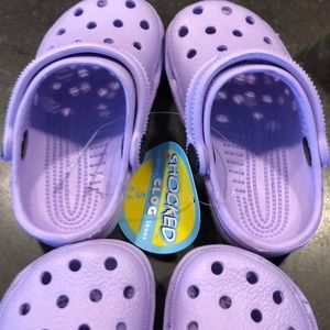 Purple toddler crocs